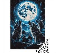 Bring The Family Together with Wolf - 1000 Piece Wooden Puzzle Challenge - Learn, Laugh, And Play in A World of Puzzle Fun