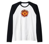 Bring The Heat Spicy Chili Pepper Flame Hot Food Lover Raglan Baseball Tee
