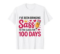 Bringing Sass to The Class for 100 Days of School Girls T-Shirt
