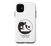 Bringing The Mind Home Yin Yang Yoga Meditation Lotus Pose Case for iPhone 11