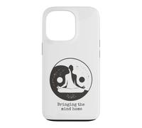 Bringing The Mind Home Yin Yang Yoga Meditation Lotus Pose Case for iPhone 13 Pro