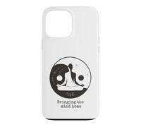 Bringing The Mind Home Yin Yang Yoga Meditation Lotus Pose Case for iPhone 13 Pro Max