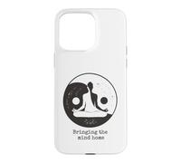 Bringing The Mind Home Yin Yang Yoga Meditation Lotus Pose Case for iPhone 15 Pro Max