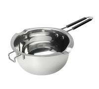 BringLuck2U Candle Melting Pot - 1200 ml Chocolade Melting Pot Stainless Steel 304 - Water Bath Melting Bowl for Chocolate Sugar Butter Cheese Caramel Candles with Heat Resistant Handle