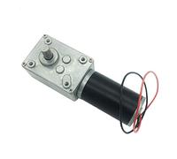 BRINGSMART 12V 5rpm DC Worm Gear Motor 35kg.cm Self-Locking Reversed Mini Turbine Geared Motor for DIY Robot Rotating Table Door Lock Curtain Machine (12V 5rpm)