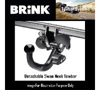 Brink Towbar for Peugeot 3008 MPV 2009-2016 - Detachable Tow Bar