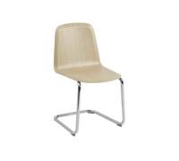 Brink Dining Chair Cantilever Base Oak/Chrome