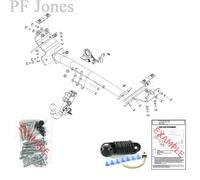 Brink Towbar for Dodge Journey MPV 2008-2011 - Detachable Tow Bar