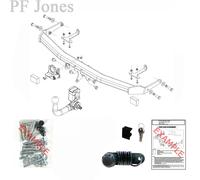 Brink Detachable Swan Neck Towbar For Volkswagen Polo Mk 6 Hatchback 2017 - 2021