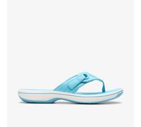 Brinkley Reyna Sky Blue Flip Flops Clarks Blue 6-Standard Fit