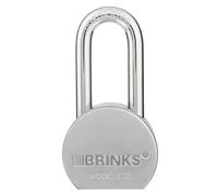 Brinks 672-52701 Home Security Commercial 2.5-Feet Solid Steel Lock with Boron Long Shackle by BRINKS