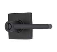 BRINKS - Contemporary Privacy Locking Interior Door Lever, Matte Black - Designed for Sleek and Modern Homes and Blends Seamlessly with Interior Décor