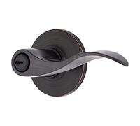 BRINKS - Transitional Keyed Entry Wave Door Lever, Tuscan Bronze - Designed for Traditional and Transitional Homes and Blends Seamlessly with Interior Décor