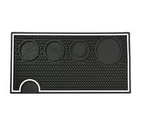 BrinMoruy Coffee Tamper Mat Heat Resistant Waterproof Non-Slip Protector | Coffee Counter Mat for Cafe, Home, Brewing, Making, Grinding, Tamping, Dosing, Extraction, Corner, Office, Travel