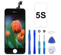 Brinonac for iPhone 5s/SE 2016 Screen Replacement Black Touch Display LCD Digitizer Full Assembly Including Repair Tool and Screen Protector