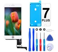 Brinonac Screen Replacement for iPhone 7 Plus 5.5 inch LCD Digitizer Touch Screen LCD Replacement Screen Frame Assembly Full Set with Tools and Screen Protector (White)