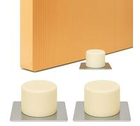 Brinox Adhesive Door Stop, See Description, Beige, 2.1 x 4.5 x 4.5 cm