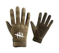 BRINSE Bike Gloves Dead Day.lig-ht, Mountain Cycling Gloves, Full Finger Outdoor Gloves for Men Women, climbing(Green,M)