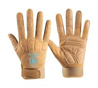 BRINSE Cycling Gloves Full Finger World of Warcra-ft, Bike Gloves Anti-Slip, Mountain Bike Gloves for Biking Hiking, climbing(Yellow,L)