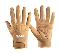 BRINSE Gloves Mountain Bike S.A.A.B, Breathable Cycling Gloves, Full Finger Outdoor Gloves for Men Women, climbing(Yellow,XL)