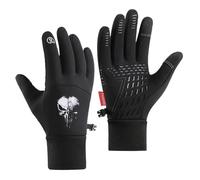 BRINSE Ski Gloves Pun.ish-er, Winter Warm Gloves, Gloves for Cycling Running Climbing Hiking Outdoor Sports, snow(Black,XL)