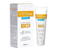 Brinton UV Doux SPF 50 PA+++ Mineral Based Sunscreen Gel With No White Cast | Clinically Tested Sunscreen with Zinc Oxide | Tinted & Water Resistant | UVA/UVB Protection, For Men,Women & Children- 50g