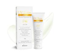 Brinton UV Doux Gold Sunscreen Gel For Anti Ageing with Sun Protection SPF 50 and PA+++ Broad Spectrum Enriched with Anti-oxidants like Vit C & E Matte Finish Water Resistant & Non-Greasy 50gm