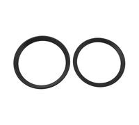 Briny River 1 Set Car Front Rear Logo Decoration Cover Ring Compatible with BMW 3 series F30 F31 F34 F35 F80 M3 98x82mm/90x74mm (Black)