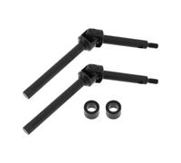 Briny River 1 Set RC Carbon Steel Front Axle Shaft Steering CVD Set Extended Universal Joint Modification Accessories Compatible with 1/24 Axial Scx24