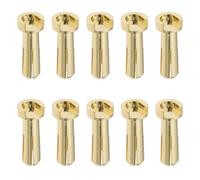 Briny River 10 x 5mm Gold Plated Right Angle Banana Connectors Soldering for Lipo Battery RC Model