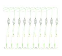 Briny River 10Pcs 9# Fishing Spring Feeder Hooks Bait Trap for Silver and Bighead Carp