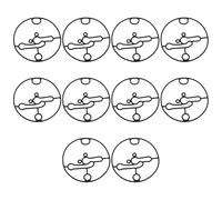 Briny River 10pcs Carburetor Bowl Gaskets Compatible with Briggs and Stratton 698781 Compatible with Nikki Carb