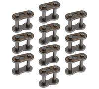 Briny River 10Pcs Chain Master Connector Link Roller Mountain Bike Master Link 0.8 Inch Pitch 60H-1 CL CL 60H-1 PHC 60H-1 C/L for Conveying Systems Packaging Equipment Agricultural Equipment