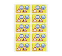 Briny River 10Pcs Chainsaw Warning Pictograph Sticker 00009673662/B Self Adhesive Sticker Decal, # 0000 967 3662 PVC Waterproof Sticker Compatible with Stihl Chainsaw