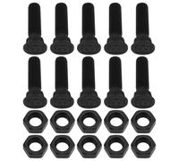 Briny River 10pcs M10x40mm Plain Plow Bolts 8.8 Grade Carbon Steel Planetary Screws for Cultivators