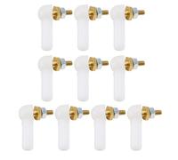 Briny River 10Pcs M2x16mm Ball Head Holder Tie Rod End Joint for RC Car Boat, White