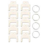 Briny River 10Pcs Paper Towel Dispenser Key 770301 with 4 Key Rings Tissue Dispenser Key Compatible with Kimberly Clark of Paper Towel Folded Towel Bath Tissue Dispensers