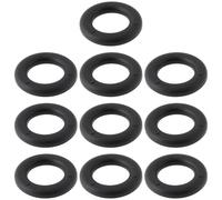 Briny River 10pcs Plastic Camping Tent O-Rings 20x12x4mm for Fixing Inner Tent Hooks Lamps Black