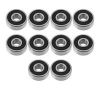 Briny River 10pcs R4A-2RS Ball Bearings with Rubber Seal 1/4"x3/4"x9/32" Steel Bearings