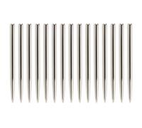Briny River 15pcs 36mm Dart Tips Steel Replacement Dart Tips for Glide Spare Dart Points Silver