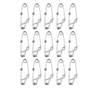 Briny River 15Pcs Long Line Clips Snap 1.8x60mm Stainless Steel Tuna Clips for Long Line Fishing Floats Sharking Tuna Fishing Crabbing Shrimping