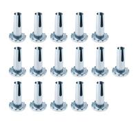 Briny River 16 Pieces 3/8" x 1-1/4" Caster Sockets Furniture Sleeve Metal Inserts for 5/16" Stem Caster Grip Ring Caster Chair Legs