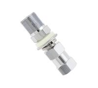 Briny River 1Pc Heavy Duty Radio Stud Mount Adapter with SO-239 Connector Nickel-Plated Copper Suitable for CB Radio Antenna 1/2 inch Holes