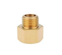 Briny River 1PC M16 x 1.5 Female to M14 x 1.5 Male Brass Reducer Adapter for Hydraulic Pneumatic