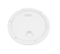 Briny River 1PC White 6 Inch Boat Inspection Hatch Cover Round Deck Hatch Cap with Detachable Cover Plate Pre-Drilled Holes for Marine Boat Yacht RV