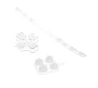 Briny River 1Set Left Right Buttons Kit Compatible With PSP2000 Game Console (Transparent White)
