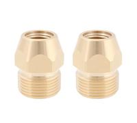 Briny River 2 Pcs High Pressure Washer Hose Adapter M22x1.5 to G1/4" Brass Washer Nipple Connector