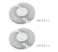 Briny River 2 pieces 90 mm x 10 mm round aluminium heat sink cooling 10 W LED light