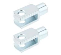 Briny River 2 Pieces M10x1.5 Air Cylinder Rod Clevis End 52mm Right Hand Female Thread Y Connector for Electronic Automation Equipment