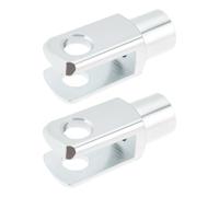 Briny River 2 Pieces M8x1.25 Air Cylinder Rod Clevis End 42mm Right Hand Female Thread Y Connector for Electronic Automation Equipment